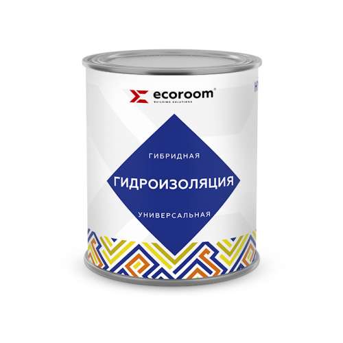 Гидроизоляция Ecoroom Hydroneed S, 1 кг, гибридная универсальная, банка